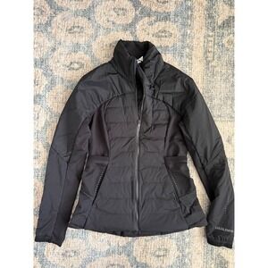 Lululemon Down For It All Jacket No Hood Size 8 Black Excellent Condition